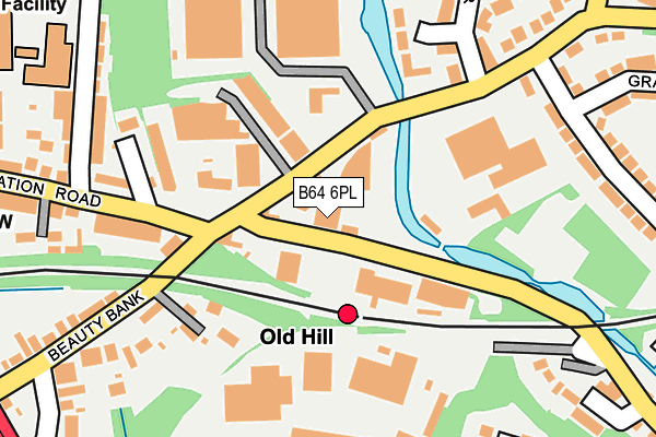 B64 6PL map - OS OpenMap – Local (Ordnance Survey)