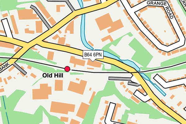 B64 6PN map - OS OpenMap – Local (Ordnance Survey)