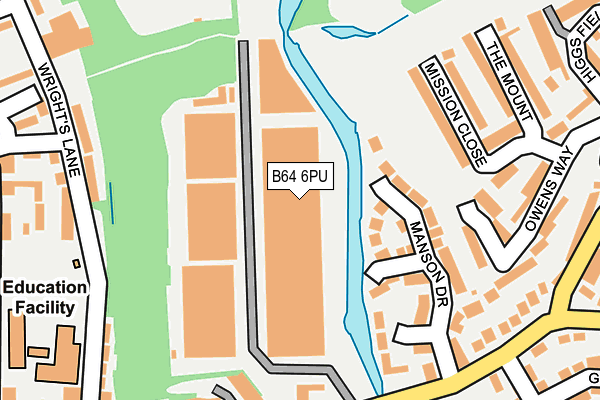 B64 6PU map - OS OpenMap – Local (Ordnance Survey)