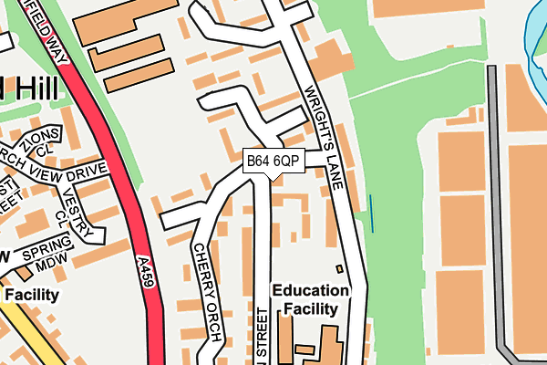 B64 6QP map - OS OpenMap – Local (Ordnance Survey)