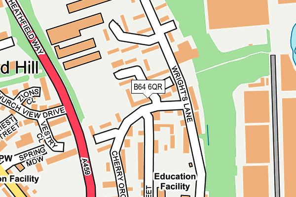 B64 6QR map - OS OpenMap – Local (Ordnance Survey)