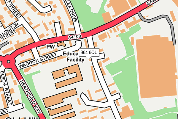 B64 6QU map - OS OpenMap – Local (Ordnance Survey)