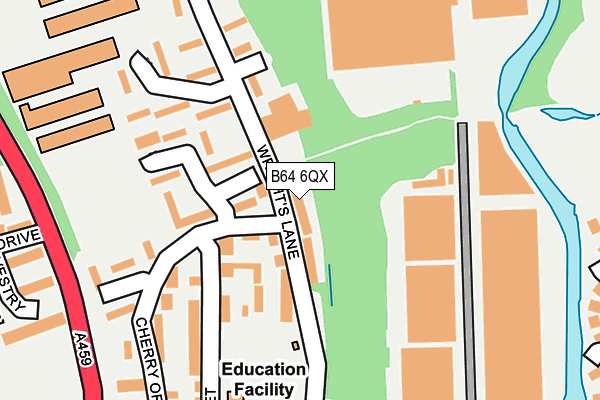 B64 6QX map - OS OpenMap – Local (Ordnance Survey)