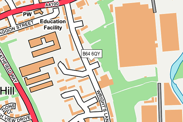 B64 6QY map - OS OpenMap – Local (Ordnance Survey)