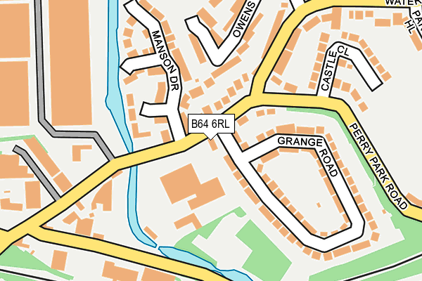 B64 6RL map - OS OpenMap – Local (Ordnance Survey)