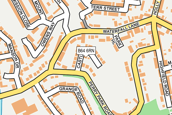 B64 6RN map - OS OpenMap – Local (Ordnance Survey)