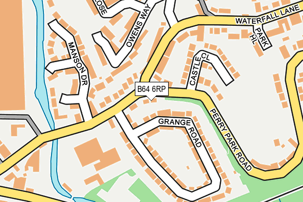 B64 6RP map - OS OpenMap – Local (Ordnance Survey)