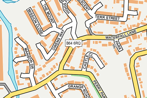 B64 6RQ map - OS OpenMap – Local (Ordnance Survey)