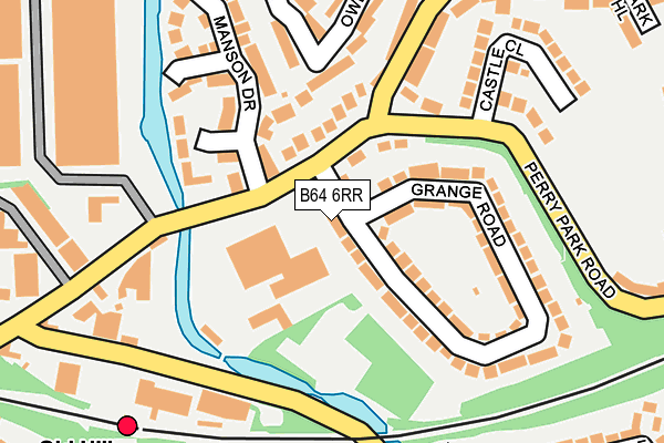 B64 6RR map - OS OpenMap – Local (Ordnance Survey)