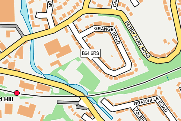 B64 6RS map - OS OpenMap – Local (Ordnance Survey)