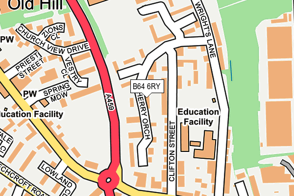 B64 6RY map - OS OpenMap – Local (Ordnance Survey)