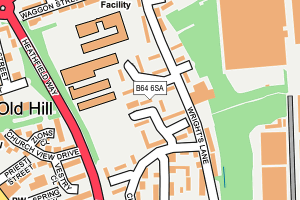 B64 6SA map - OS OpenMap – Local (Ordnance Survey)