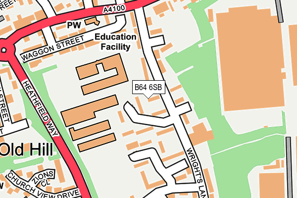 B64 6SB map - OS OpenMap – Local (Ordnance Survey)
