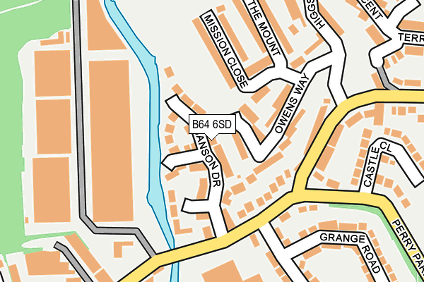 B64 6SD map - OS OpenMap – Local (Ordnance Survey)