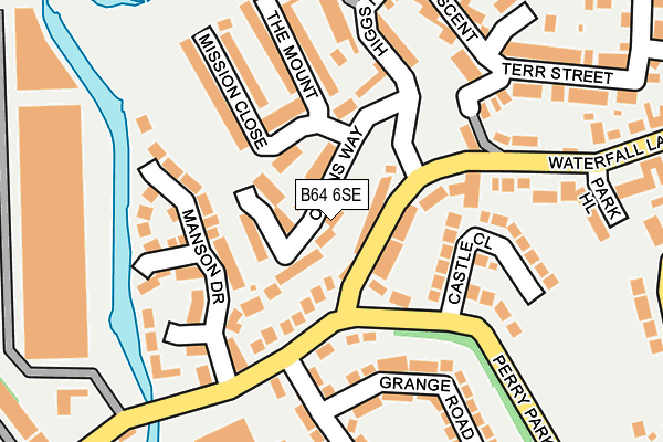 B64 6SE map - OS OpenMap – Local (Ordnance Survey)