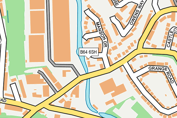 B64 6SH map - OS OpenMap – Local (Ordnance Survey)