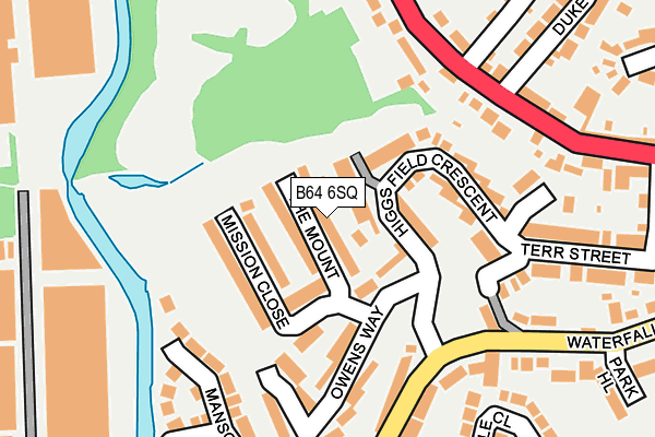 B64 6SQ map - OS OpenMap – Local (Ordnance Survey)