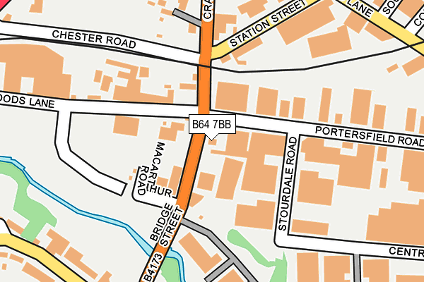 B64 7BB map - OS OpenMap – Local (Ordnance Survey)