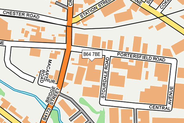 B64 7BE map - OS OpenMap – Local (Ordnance Survey)