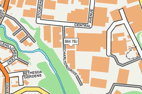 B64 7BJ map - OS OpenMap – Local (Ordnance Survey)