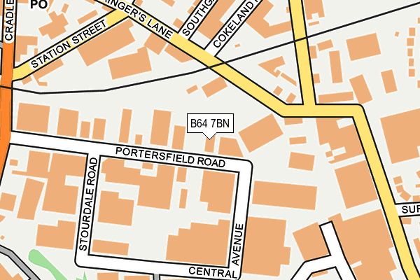 B64 7BN map - OS OpenMap – Local (Ordnance Survey)