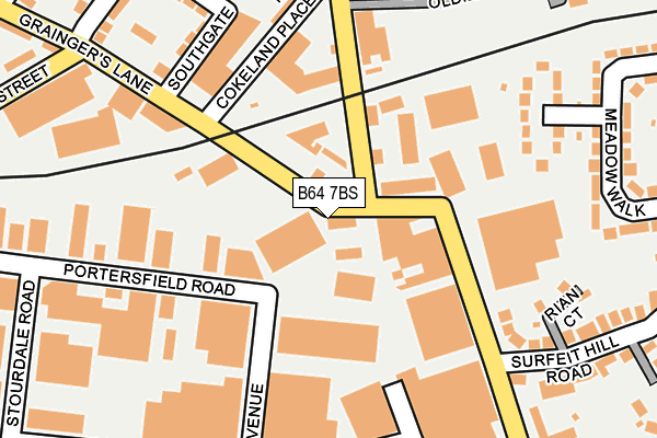 B64 7BS map - OS OpenMap – Local (Ordnance Survey)