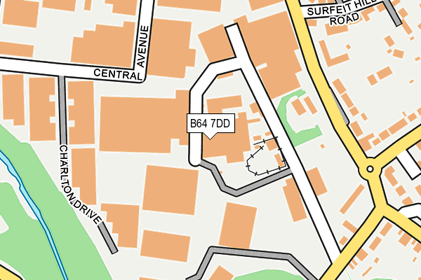 B64 7DD map - OS OpenMap – Local (Ordnance Survey)