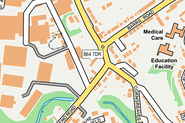 B64 7DR map - OS OpenMap – Local (Ordnance Survey)