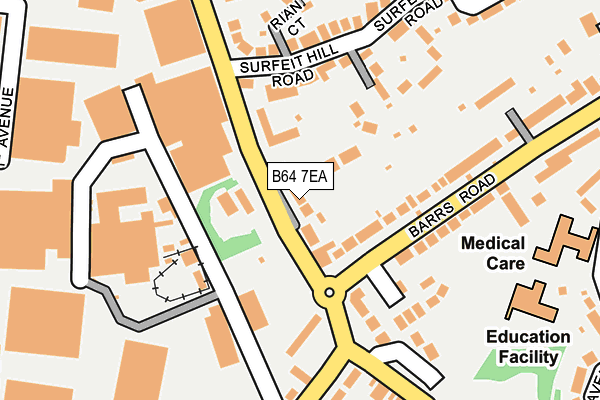 B64 7EA map - OS OpenMap – Local (Ordnance Survey)