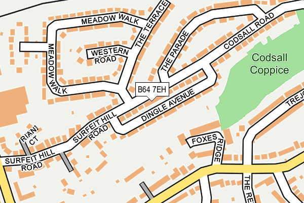 B64 7EH map - OS OpenMap – Local (Ordnance Survey)