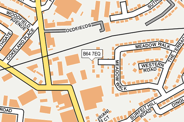 B64 7EQ map - OS OpenMap – Local (Ordnance Survey)