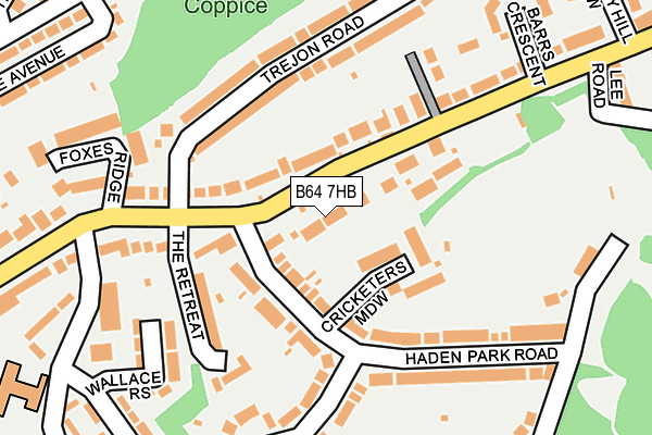 B64 7HB map - OS OpenMap – Local (Ordnance Survey)