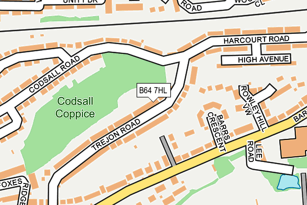 B64 7HL map - OS OpenMap – Local (Ordnance Survey)