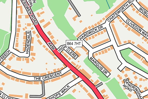 B64 7HT map - OS OpenMap – Local (Ordnance Survey)