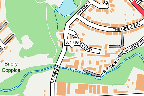 B64 7JG map - OS OpenMap – Local (Ordnance Survey)