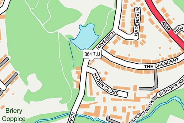 B64 7JJ map - OS OpenMap – Local (Ordnance Survey)