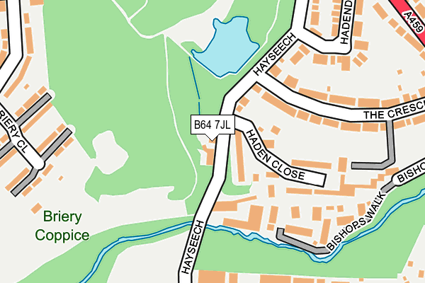 B64 7JL map - OS OpenMap – Local (Ordnance Survey)