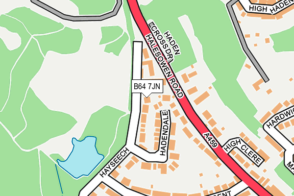 B64 7JN map - OS OpenMap – Local (Ordnance Survey)