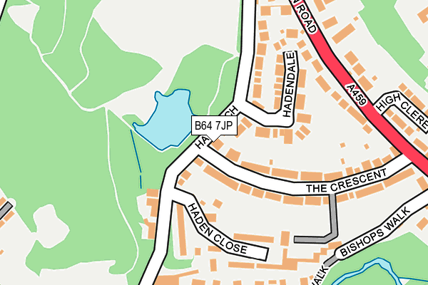 B64 7JP map - OS OpenMap – Local (Ordnance Survey)
