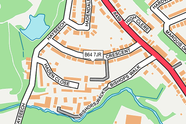 B64 7JR map - OS OpenMap – Local (Ordnance Survey)