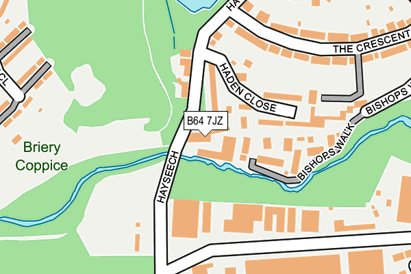 B64 7JZ map - OS OpenMap – Local (Ordnance Survey)