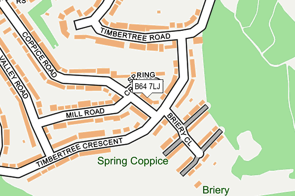 B64 7LJ map - OS OpenMap – Local (Ordnance Survey)