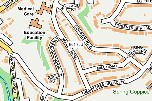 B64 7LU map - OS OpenMap – Local (Ordnance Survey)