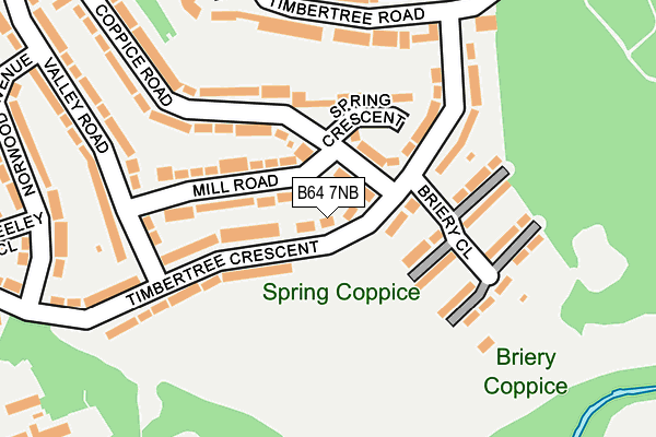 B64 7NB map - OS OpenMap – Local (Ordnance Survey)