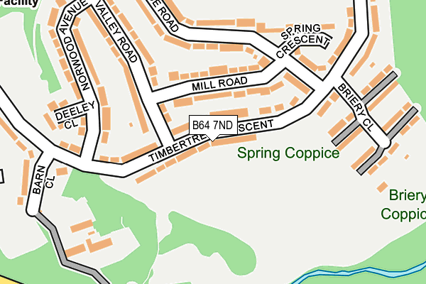 B64 7ND map - OS OpenMap – Local (Ordnance Survey)