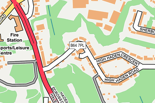 B64 7PL map - OS OpenMap – Local (Ordnance Survey)