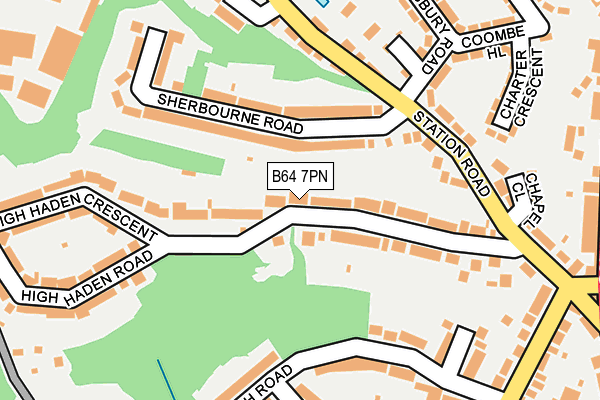 B64 7PN map - OS OpenMap – Local (Ordnance Survey)