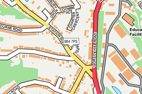 B64 7PS map - OS OpenMap – Local (Ordnance Survey)