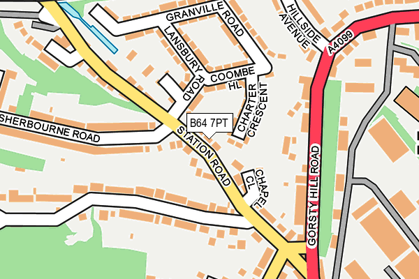 B64 7PT map - OS OpenMap – Local (Ordnance Survey)