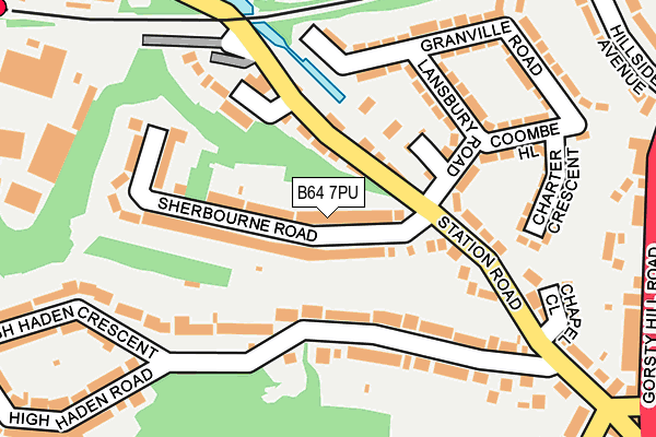B64 7PU map - OS OpenMap – Local (Ordnance Survey)